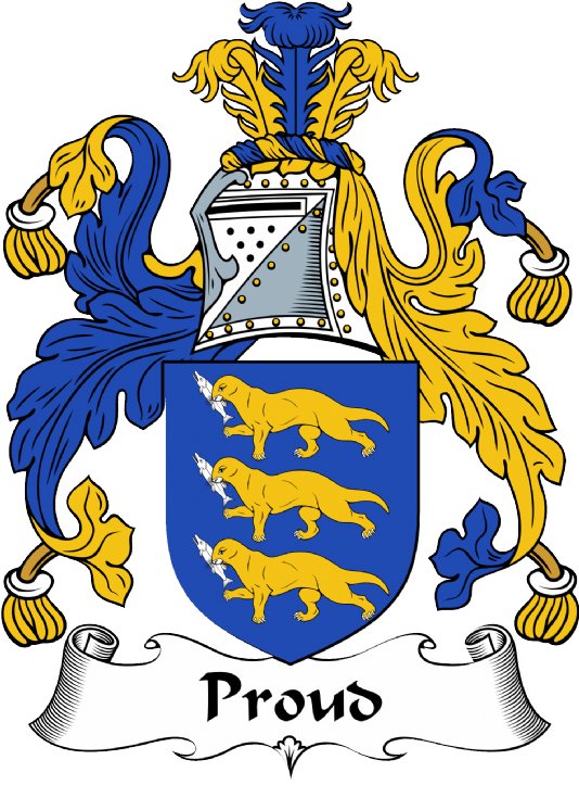 Proud Or Proude Coat of Arms